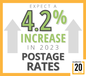 Excpect a 4.2 percent increase in 2023 USPS postage rates